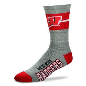 Wisconsin Badgers Deuce Band Crew Socks